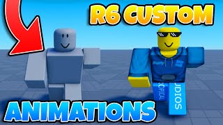 How to CREATE Custom R6 Animations IN Roblox Studio [upl. by Franklyn]