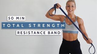 50 MIN FULL BODY RESISTANCE BAND Workout  Strength  Hypertrophy  Build amp Burn  Banded Workout [upl. by Lilithe798]