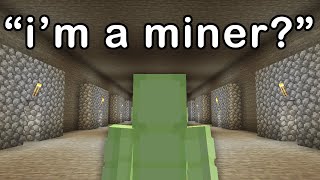 Minecraft but I join MINING CIVILIZATION [upl. by Enymsaj]