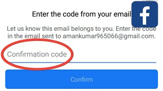 Facebook Confirmation Code Problem  How To Fix Facebook Confirmation Code [upl. by Nelia]