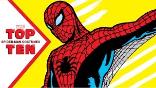 Marvel Top 10 SpiderMan Costumes [upl. by Bendix]