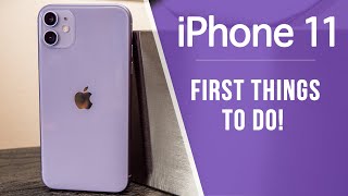 iPhone 11  First 13 Things To Do [upl. by Menken]