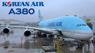 🇺🇸 Los Angeles LAX to Seoul ICN 🇰🇷 Korean Air Airbus A380  FULL FLIGHT REPORT Polar route [upl. by Claudetta708]