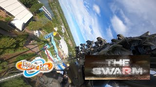 The Swarm  Thorpe Park  POV  Back Left  4K [upl. by Reibaj]