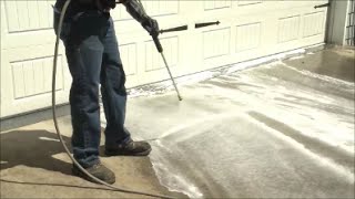 How To Pressure Wash Your Driveway Zep Commercial Driveway amp Concrete Concentrate [upl. by Alaehcim]