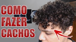 COMO FAZER CACHOS NO CABELO MASCULINO [upl. by Anairol]