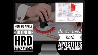 How to apply for HRD AttestationApostilsesanadonlineairopatamilexplained [upl. by Yeclek]