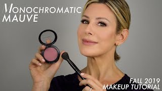 Monochromatic Mauve Fall Makeup Tutorial  Dominique Sachse [upl. by Eiveneg]