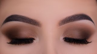 Classic Everyday Brown Eye Makeup Tutorial [upl. by Norga]