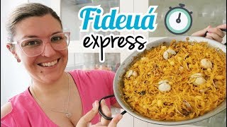 FIDEUÁ DE MARISCO FÁCIL Recetas de Verano Express [upl. by Anirazc]