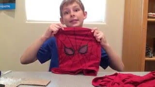 DIY spiderman mask tutorial [upl. by Onidranreb969]