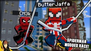 The quotULTIMATEquot Spiderman Mod  Minecraft Legends v713  Modded Race [upl. by Ainotna140]