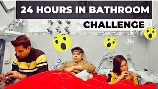 LIVING IN BATHROOM FOR 24 HOURS  Rimorav Vlogs [upl. by Vinaya]