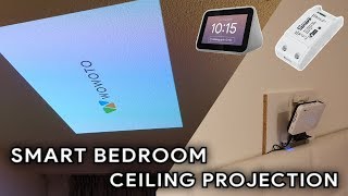 smart bedroom ceiling projector setup [upl. by Zippel]