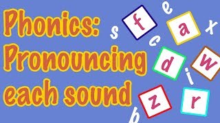 English Letter Pronunciation  Phonics [upl. by Dranyar]