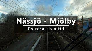 A Traindrivers view Nässjö  Mjölby [upl. by Apostles]