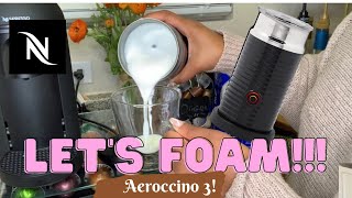 How To Foam Milk With Aeroccino 3 Make Coffee With Foam Tips amp Tricks  Easy Foamed Latte Recipe [upl. by Wenger842]