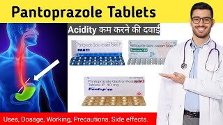 Pantoprazole 40 mg hindi  Pantoprazole tablet uses in hindi  Pan 40 tablet [upl. by Aleakam]