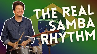 The Real Samba Rhythm  Edu Ribeiro  2 Minute Jazz [upl. by Tuchman]