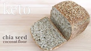 Keto Chia Seed Coconut Flour Bread [upl. by Assirahs]