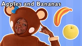 Apples and Bananas  More  FUN PHONICS RHYMES  Mother Goose Club Phonics Songs [upl. by Analaf]