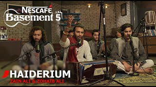 HAIDERIUM  Zain Ali amp Zohaib Ali  NESCAFÉ Basement Season 5  New Qawwali 2019 [upl. by Helbonnah]