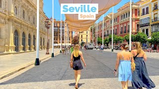 Seville Spain 🇪🇸  August 2023  4KHDR Walking Tour [upl. by Deloris]