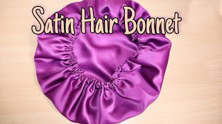 DIY  HOW TO MAKE A SATIN  SILK BONNET [upl. by Zola]