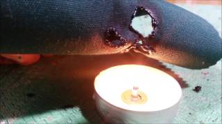 Testing Fire Retardant Fabrics and Liquid Spray [upl. by Dahc]