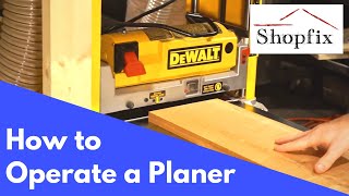 How to Use a Thickness Planer [upl. by Nnylatsirk399]