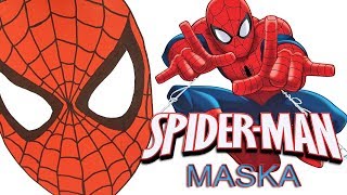 DIY Maska spidermana  Paper Mask  Papierowa maska Spidermana  Zrób to sam [upl. by Siubhan817]