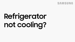 What to do if your refrigerator is not cooling  Samsung US [upl. by Zoha]