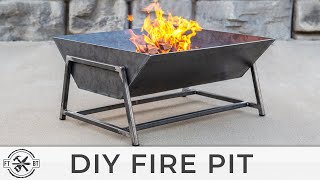 How to Make a DIY Fire Pit from Steel  Welding Projects [upl. by Cos]