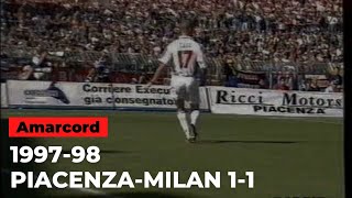 AMARCORD PIACENZAMILAN 11  31 agosto 1997  Serie A 199798 [upl. by Henigman]