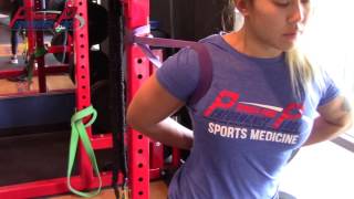 Band assisted Shoulder Mobility Exercise For Shoulder Impingement [upl. by Penhall]