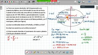 Aplicación de la ELIPSE  Ejemplo 4 ÓRBITA DE LA TIERRA [upl. by Yarased477]