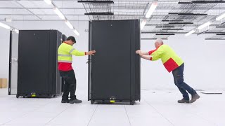 Timelapse Constructing Australias fastest supercomputer [upl. by Attenov]