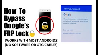 How to Bypass the Google FRP lock WITHOUT SOFTWARE OR OTG CABLE [upl. by Xenos]