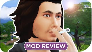 THE SIMS 4 — SMOKING CIGARETTES amp CIGARS 🚬 — MOD REVIEW [upl. by Ecinnej]