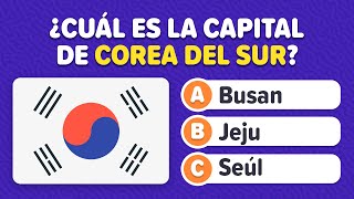 ¿Cuánto sabes de Geografía 🌎 Adivina las capitales del Mundo  Trivia de Cultura General en español [upl. by Navonod]