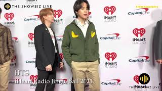 BTS arrives at iHeart Radio Jingle Ball 2021 [upl. by Darell866]