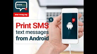 How to print SMS from Android smartphone with SMS EasyReaderampPrinter 📱 [upl. by Mojgan205]