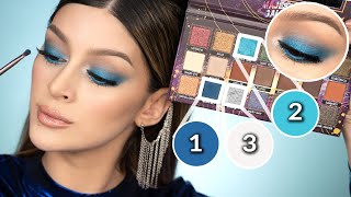 TUTORIAL DE MAQUILLAJE AZUL FACIL Y RAPIDO [upl. by Nannoc]