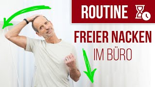 Gegen Nackenschmerzen im Büro – Mache diese 10Minuten Routine [upl. by Betteanne]