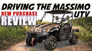 Driving a UTV Vehicle MASSIMO MSU 500 [upl. by Ellett]