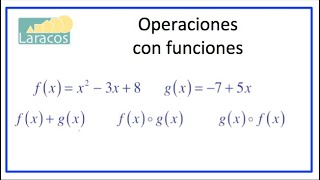 Operaciones con Funciones [upl. by Erastus]