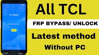 All TCL FRP Bypass Android 11 12 Google account unlock [upl. by Harwill]