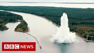 WW2 bomb explodes during attempt to defuse it  BBC News [upl. by Ingemar76]