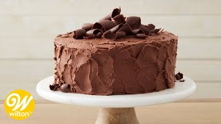 Easy Chocolate Cake Recipe for Beginners  Wilton [upl. by Allayne]