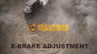 MASSIMO MOTOR Knight 500  700  HOW TO  EBRAKE ADJUSTMENT [upl. by Toback]